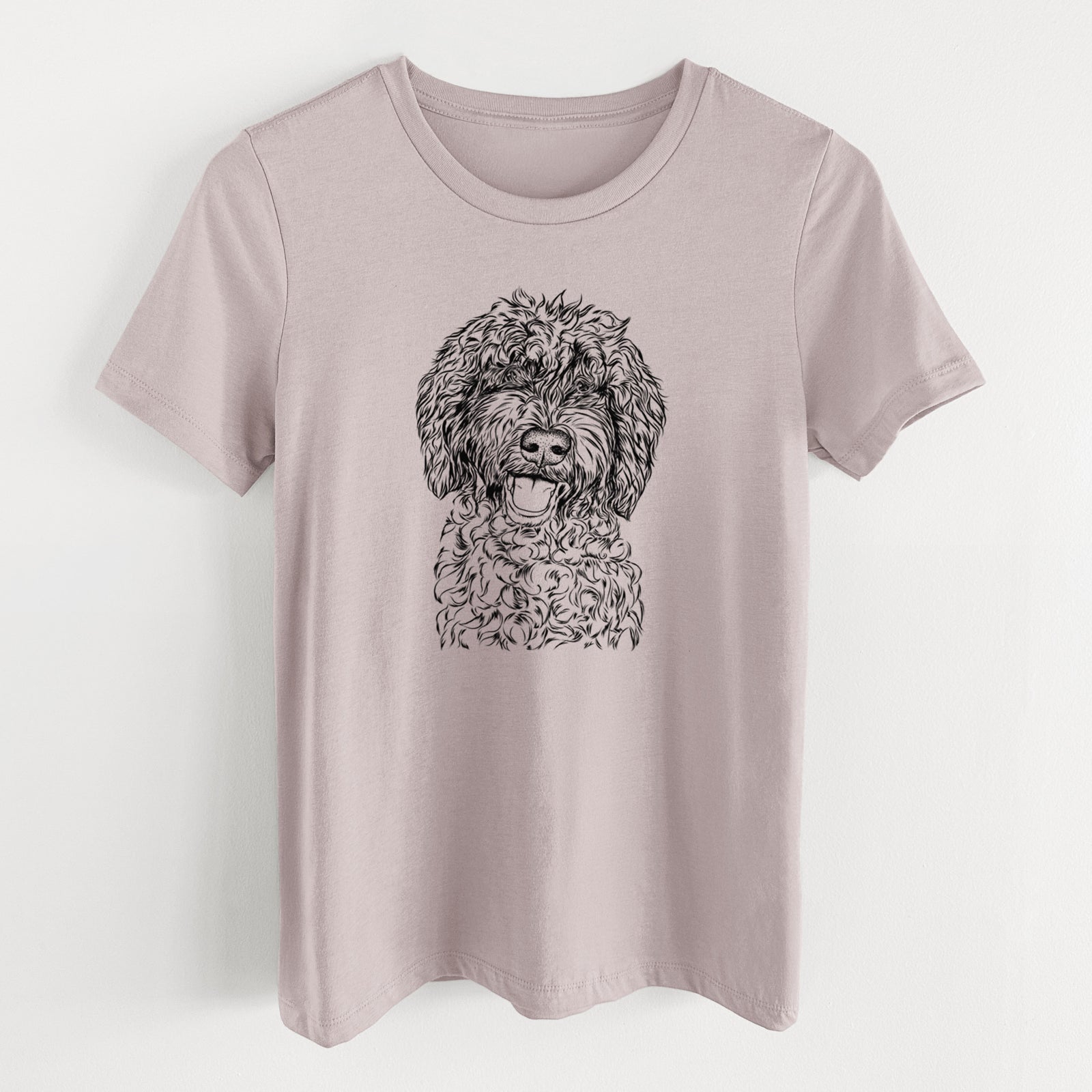 Bare Jack the Chocolate Labradoodle - Women's Lightweight Relaxed Fit 100% Cotton Crewneck