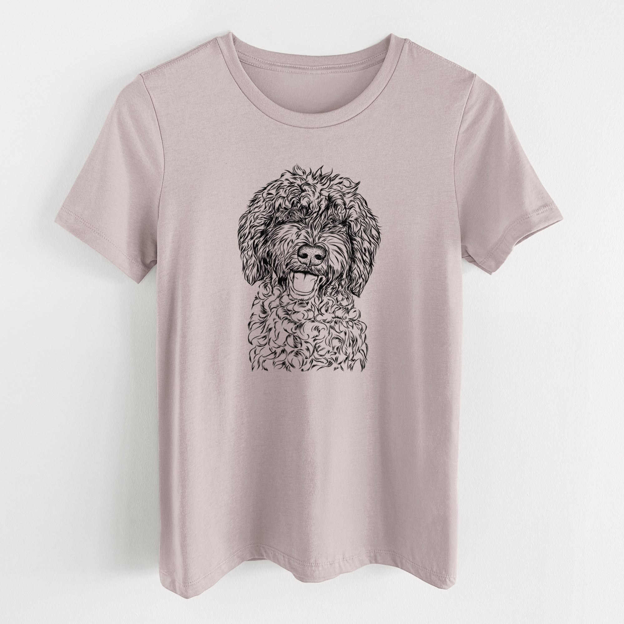 Bare Jack the Chocolate Labradoodle - Women's Lightweight Relaxed Fit 100% Cotton Crewneck