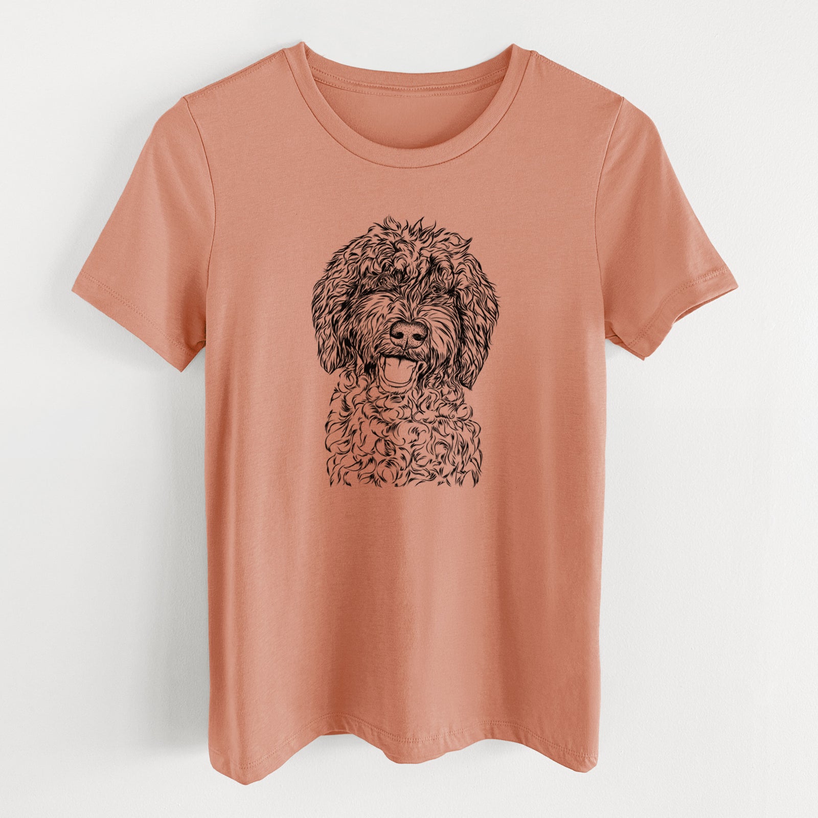Bare Jack the Chocolate Labradoodle - Women's Lightweight Relaxed Fit 100% Cotton Crewneck
