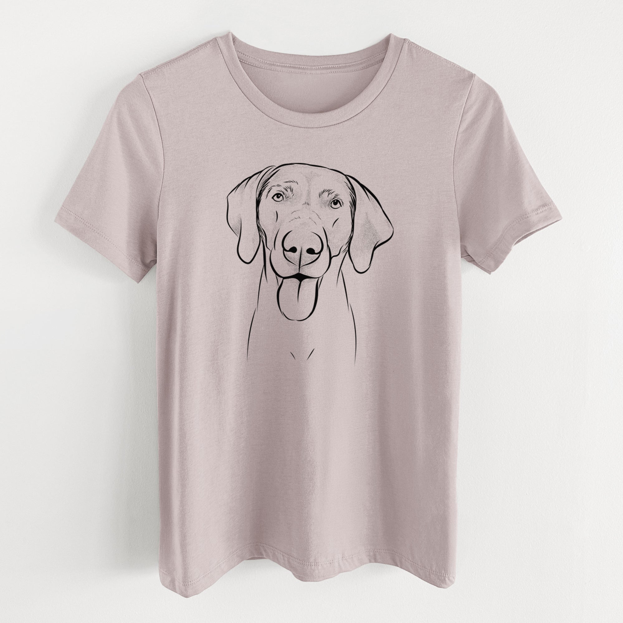 Bare Jackson the Weimaraner - Women's Lightweight Relaxed Fit 100% Cotton Crewneck