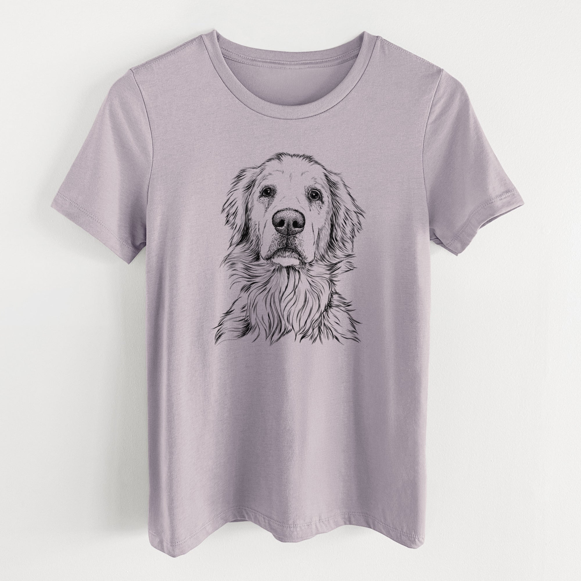 Bare Jake aroni the Golden Retriever - Women's Lightweight Relaxed Fit 100% Cotton Crewneck