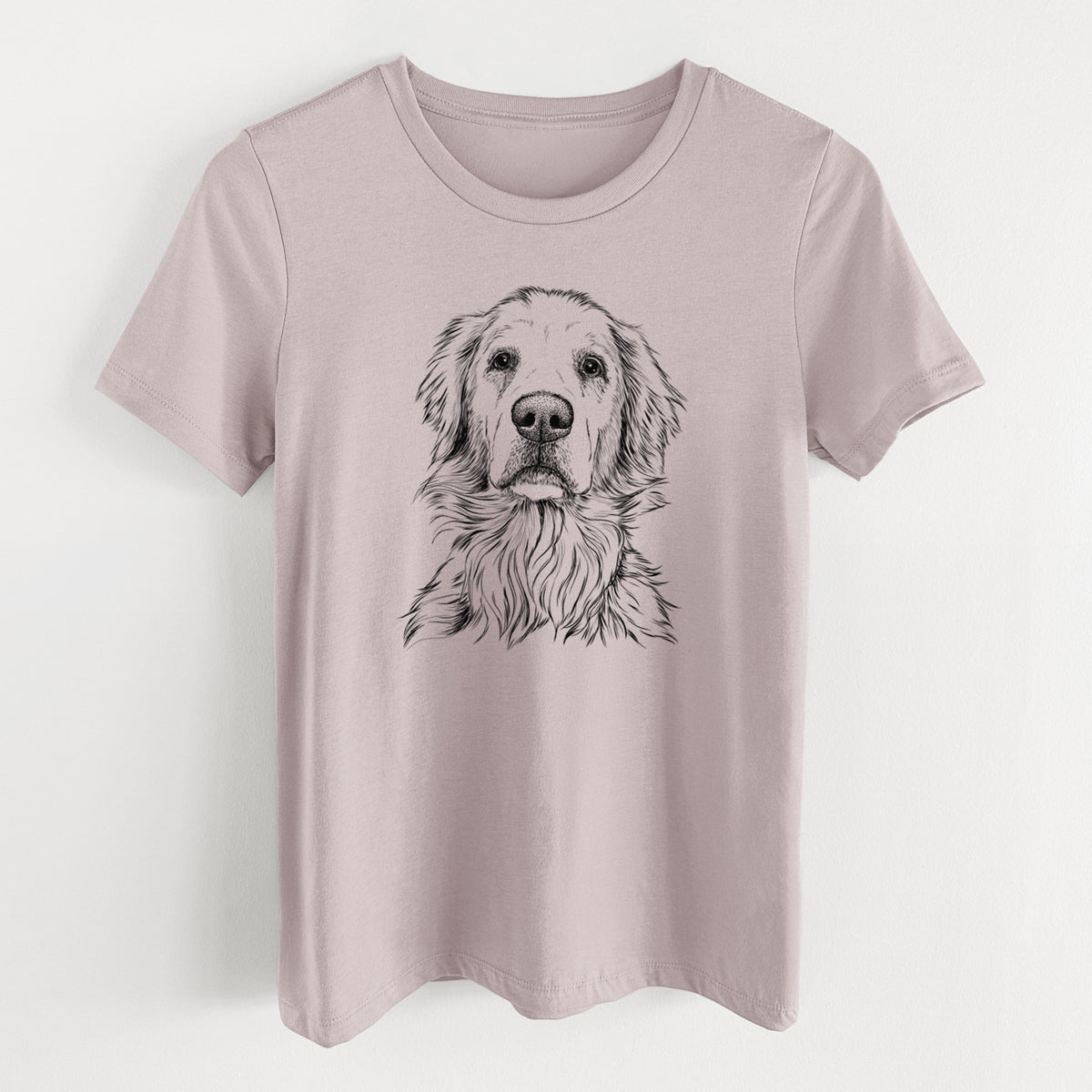 Bare Jake aroni the Golden Retriever - Women's Lightweight Relaxed Fit 100% Cotton Crewneck