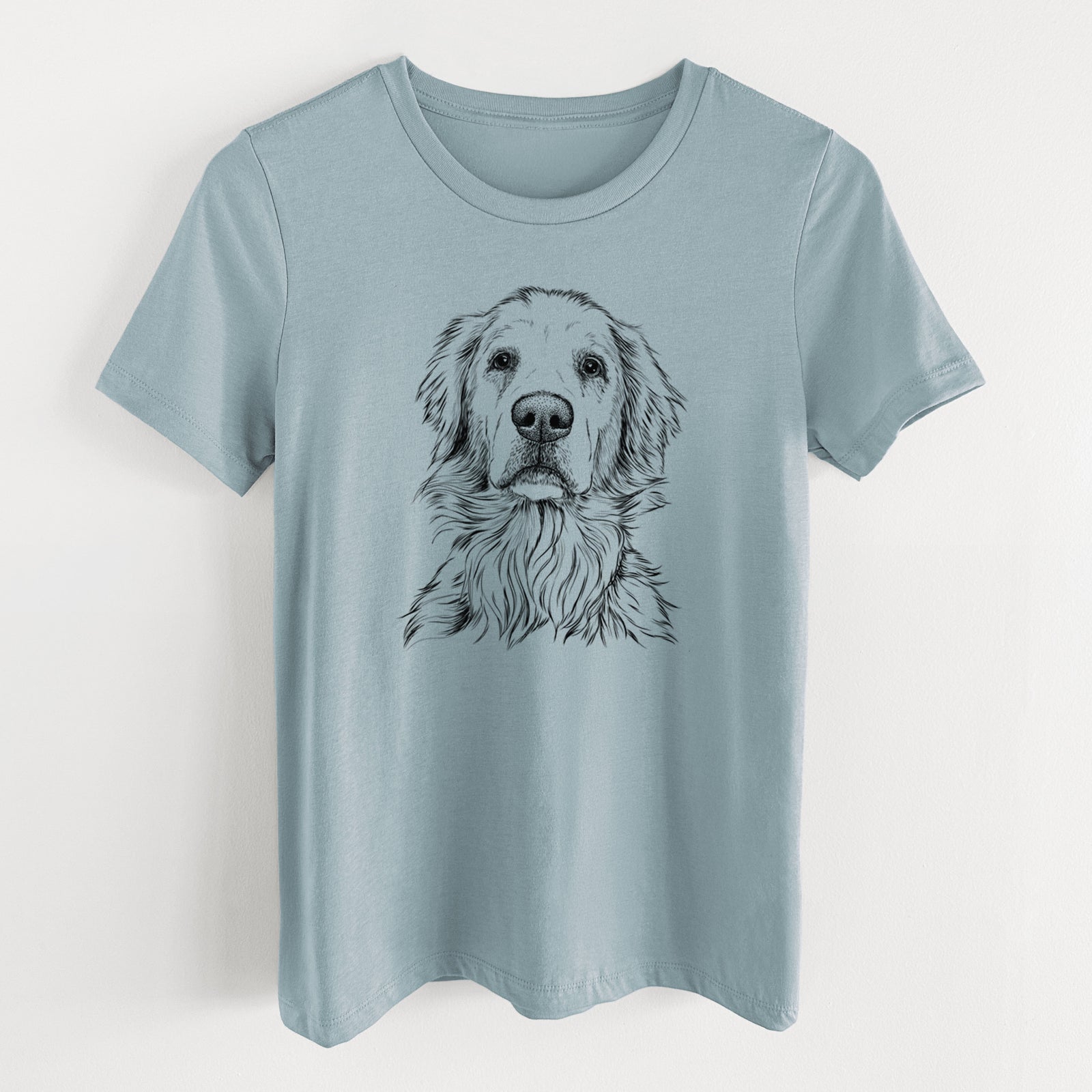 Bare Jake aroni the Golden Retriever - Women's Lightweight Relaxed Fit 100% Cotton Crewneck