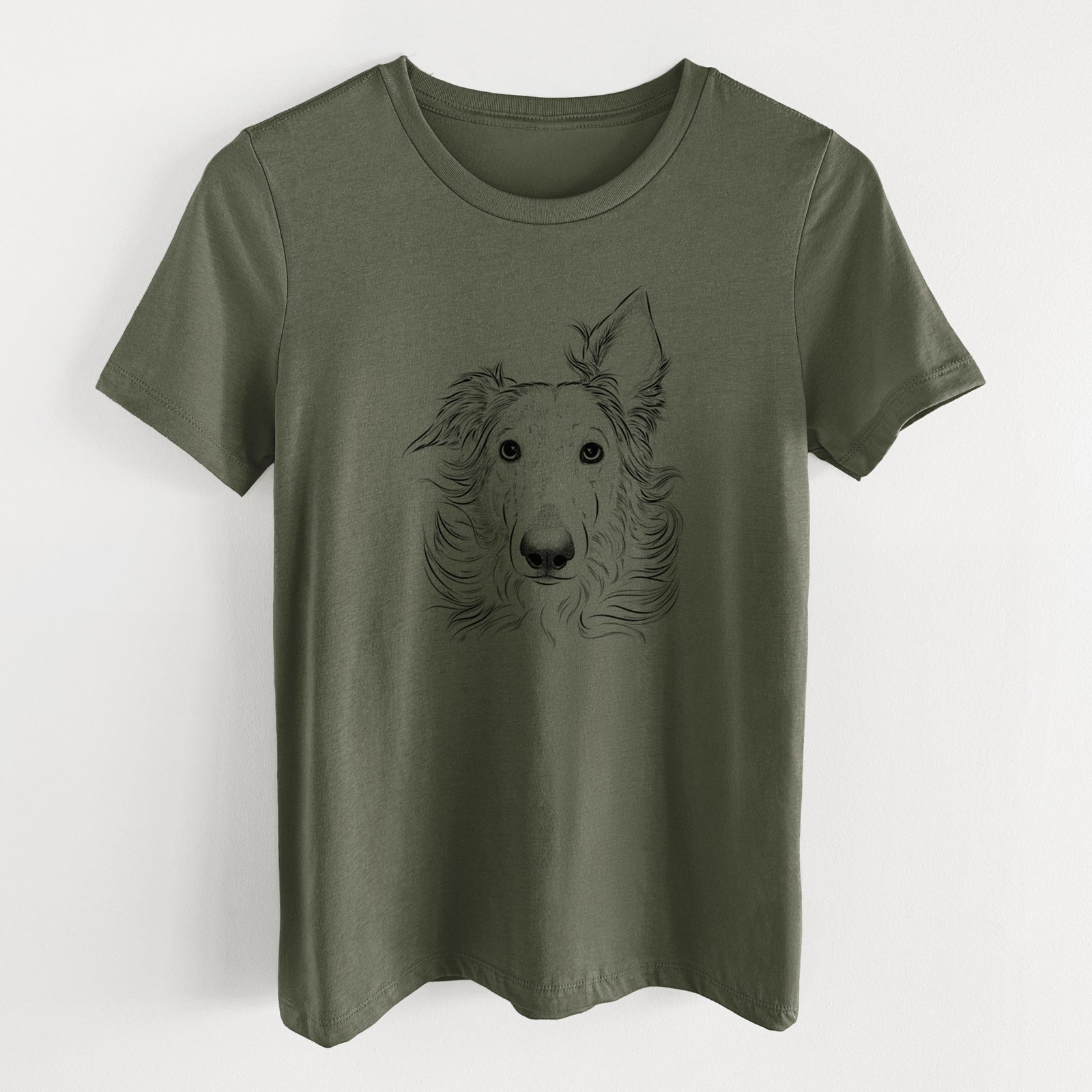 Bare Jasha the Borzoi - Women's Lightweight Relaxed Fit 100% Cotton Crewneck