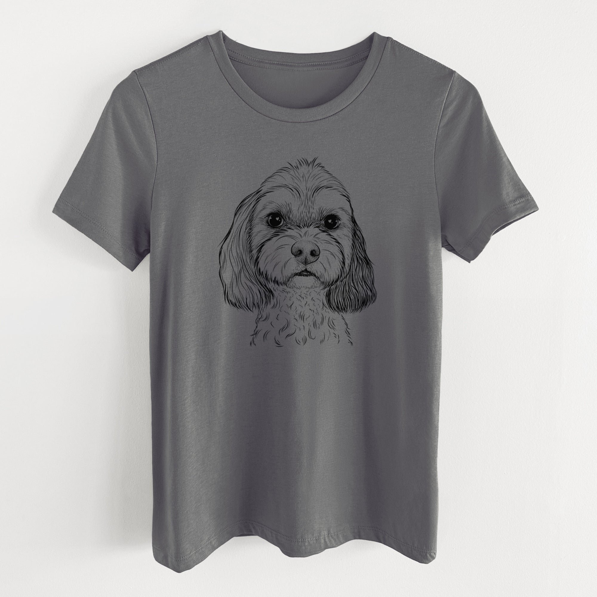 Bare Jasper Diggins the Cavapoo - Women's Lightweight Relaxed Fit 100% Cotton Crewneck