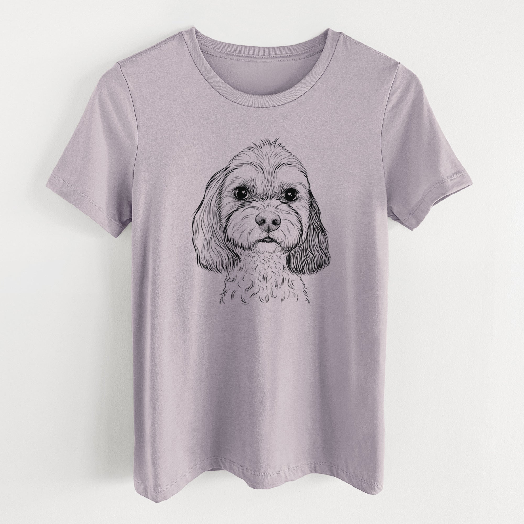 Bare Jasper Diggins the Cavapoo - Women's Lightweight Relaxed Fit 100% Cotton Crewneck