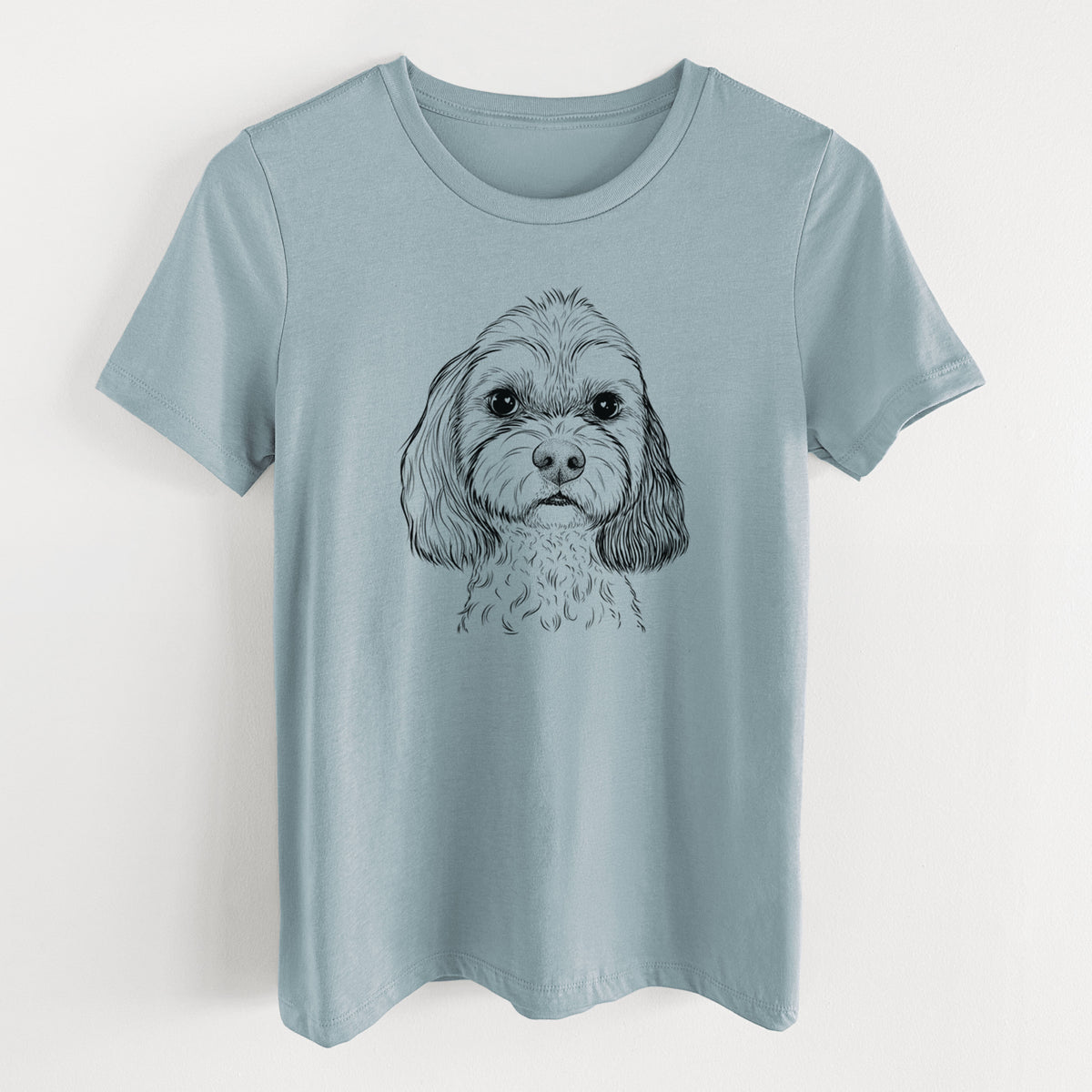 Bare Jasper Diggins the Cavapoo - Women's Lightweight Relaxed Fit 100% Cotton Crewneck