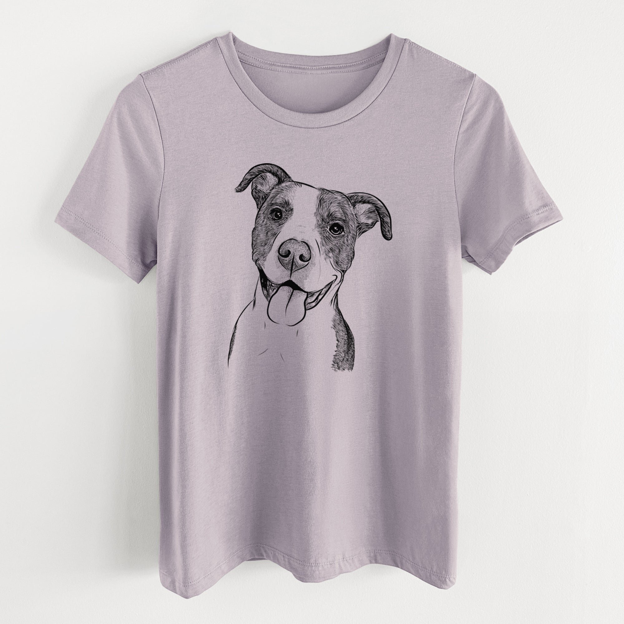Bare Jax the American Pitbull Terrier Mix - Women's Lightweight Relaxed Fit 100% Cotton Crewneck