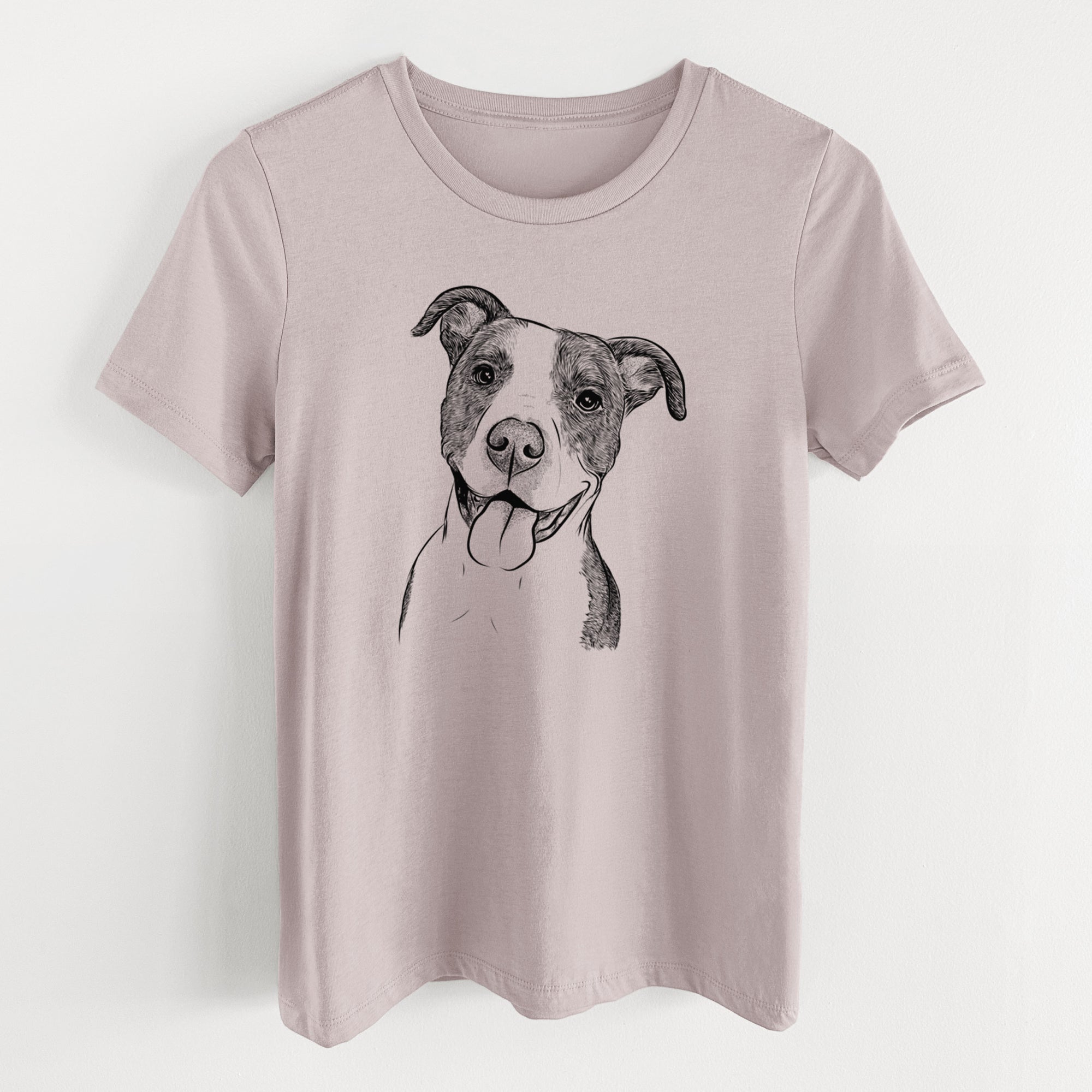 Bare Jax the American Pitbull Terrier Mix - Women's Lightweight Relaxed Fit 100% Cotton Crewneck