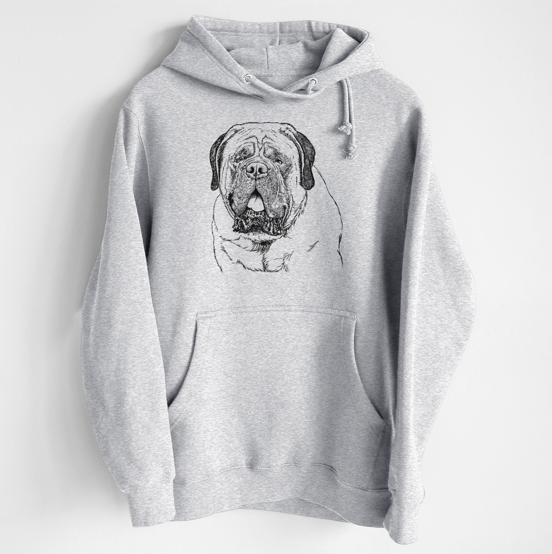 Jed the English Mastiff- Heavyweight Fleece Hoodie