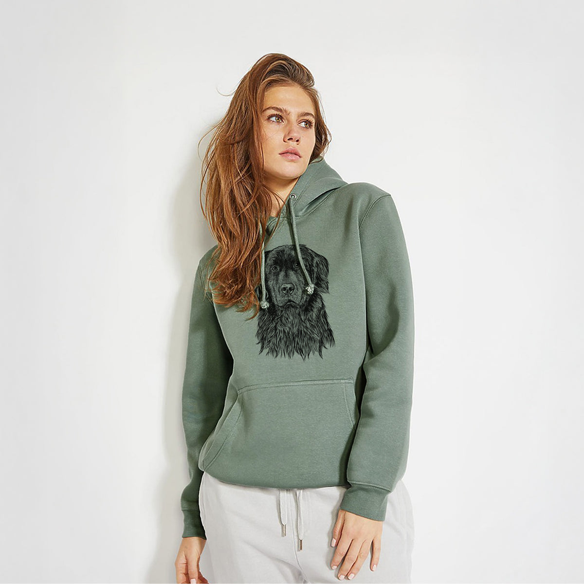Jinx the Newfoundland- Heavyweight Fleece Hoodie