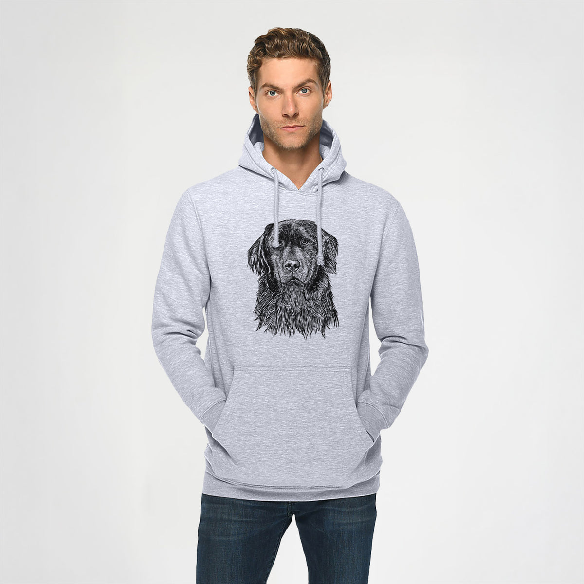 Jinx the Newfoundland- Heavyweight Fleece Hoodie