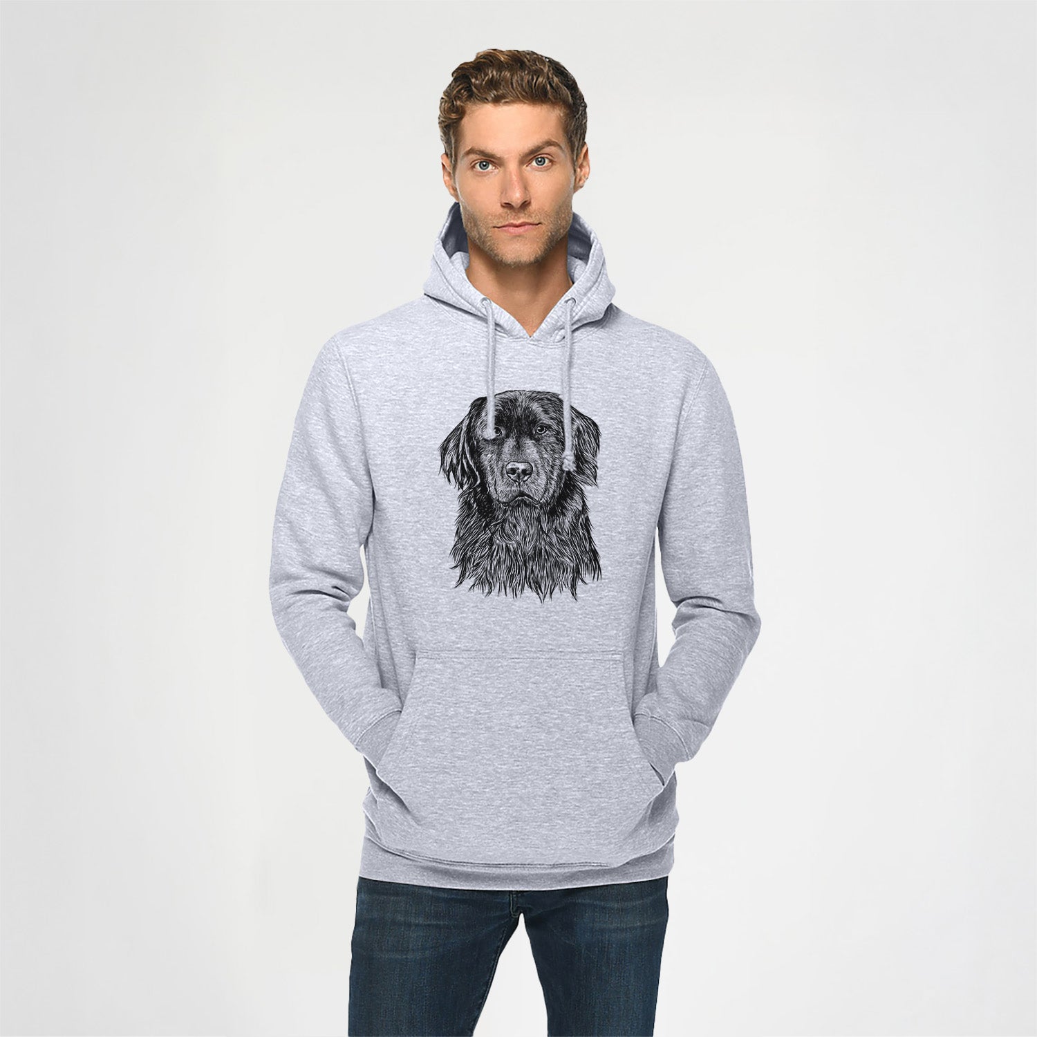 Jinx the Newfoundland- Heavyweight Fleece Hoodie