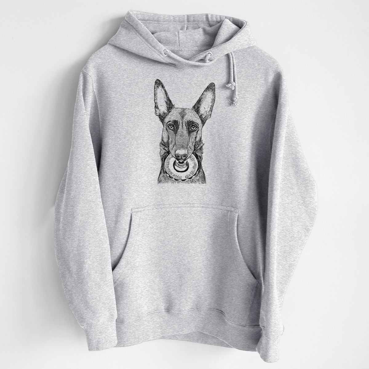 Juno the Belgian Malinois- Heavyweight Fleece Hoodie