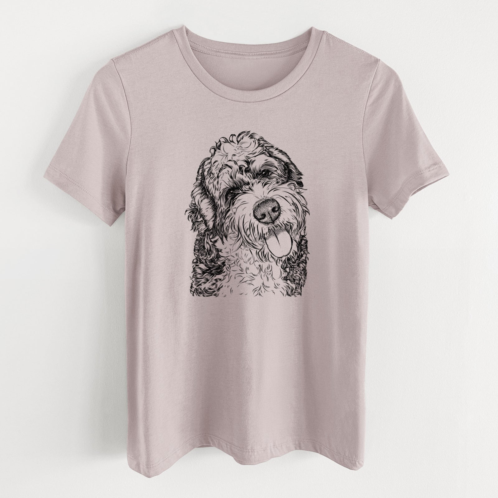 Bare Kaci the Bernedoodle - Women's Lightweight Relaxed Fit 100% Cotton Crewneck