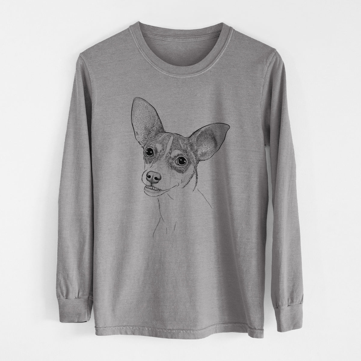 Bare Kailani the Chihuahua Mix - Heavyweight 100% Cotton Long Sleeve