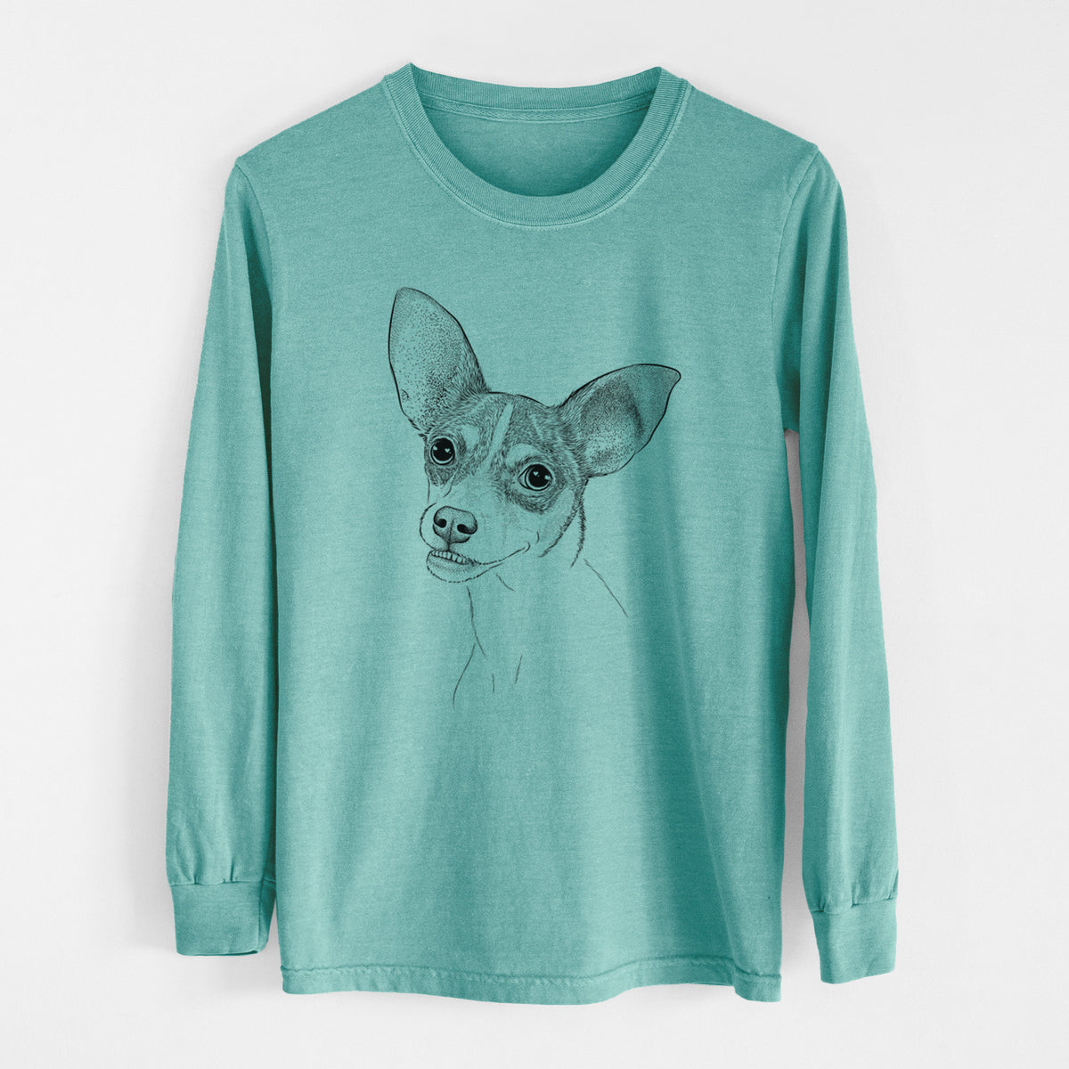 Bare Kailani the Chihuahua Mix - Heavyweight 100% Cotton Long Sleeve