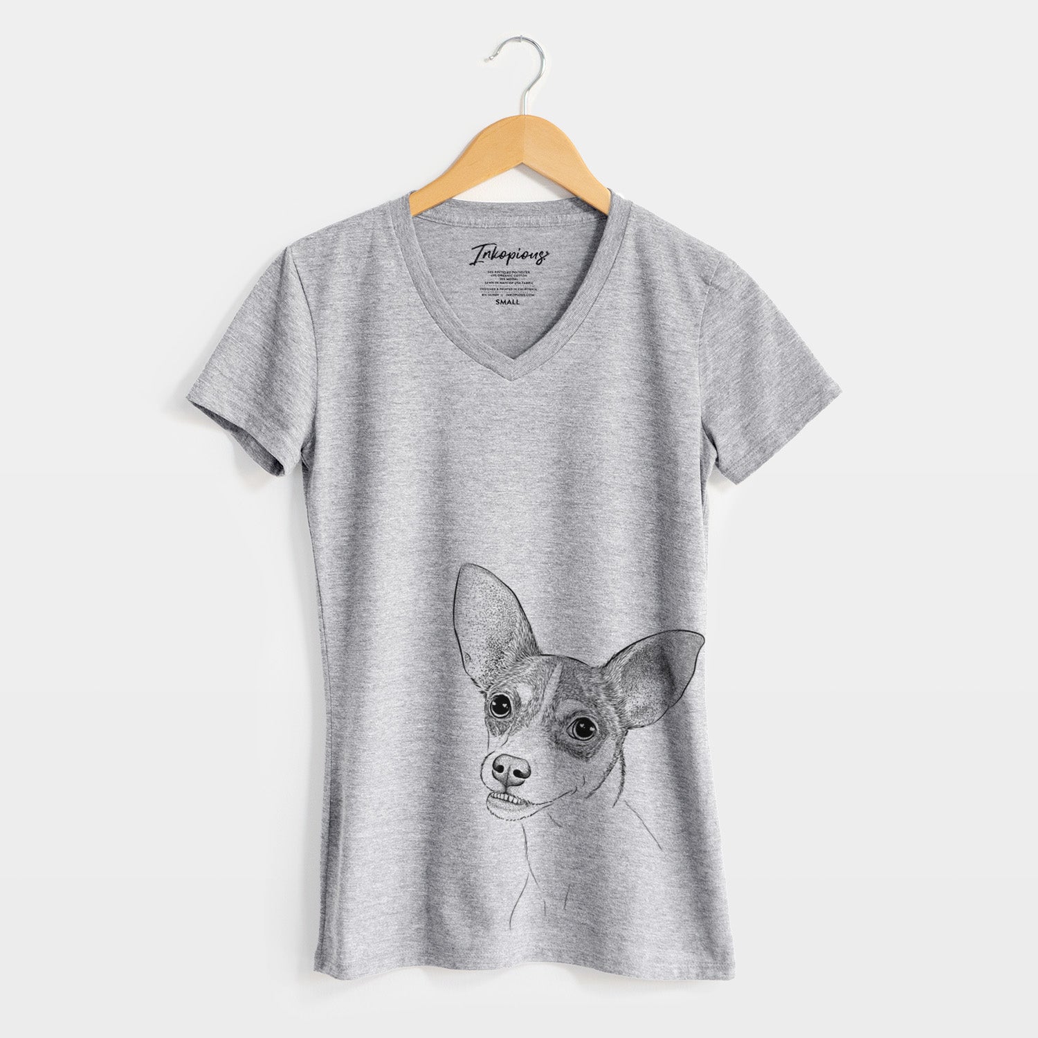 Bare Kailani the Chihuahua Mix - Women's V-neck Shirt