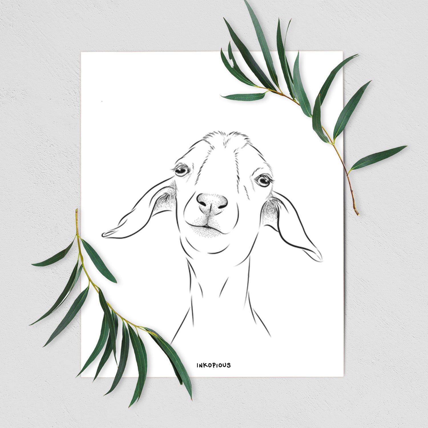 Kara Dune the Spanish Boer Goat Art Print