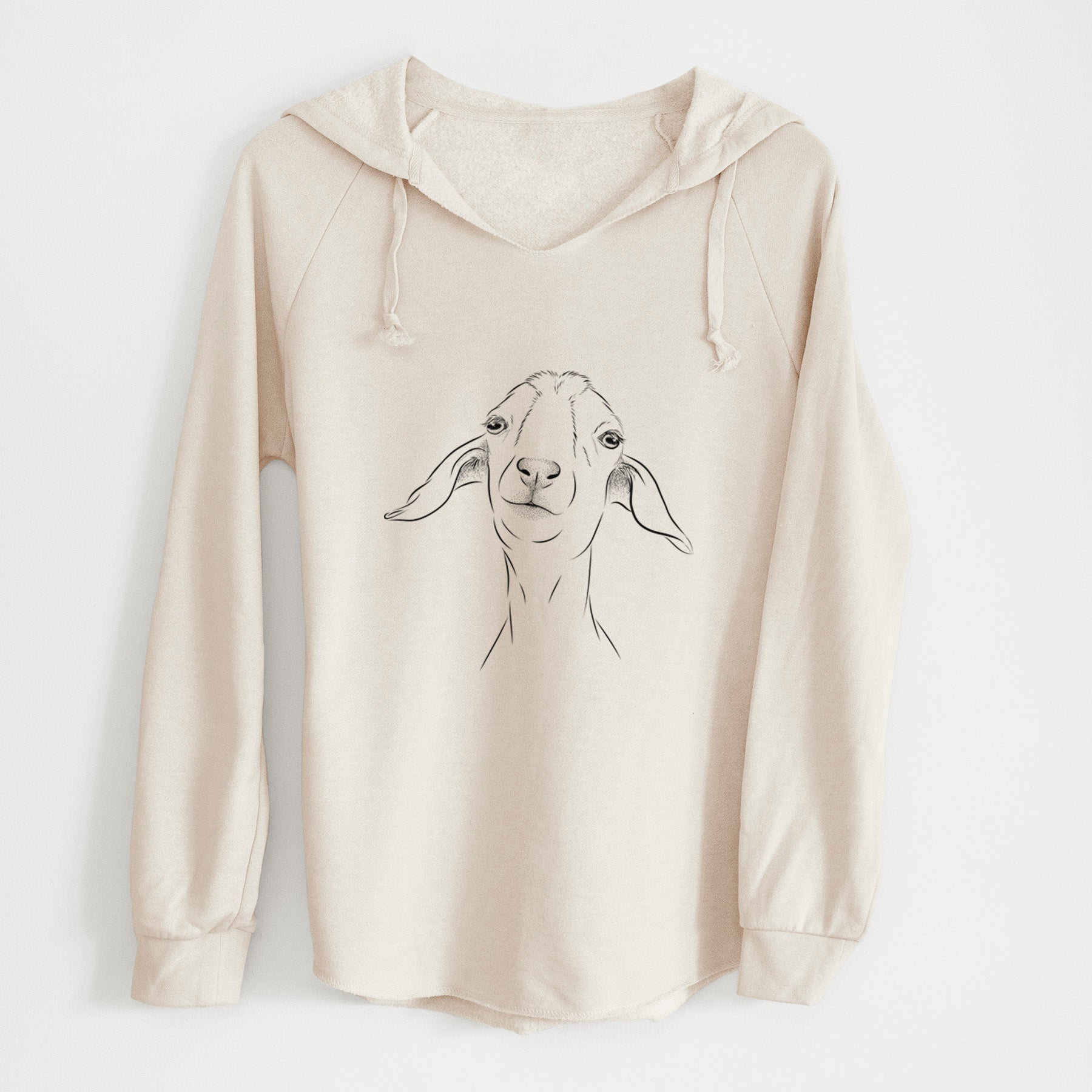 Bare Kara Dune the Spanish Boer Goat - Cali Wave Hooded Sweatshirt