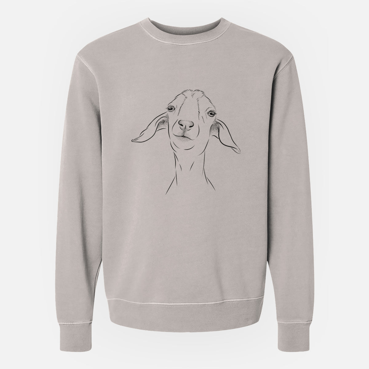 Bare Kara Dune the Spanish Boer Goat - Unisex Pigment Dyed Crew Sweatshirt