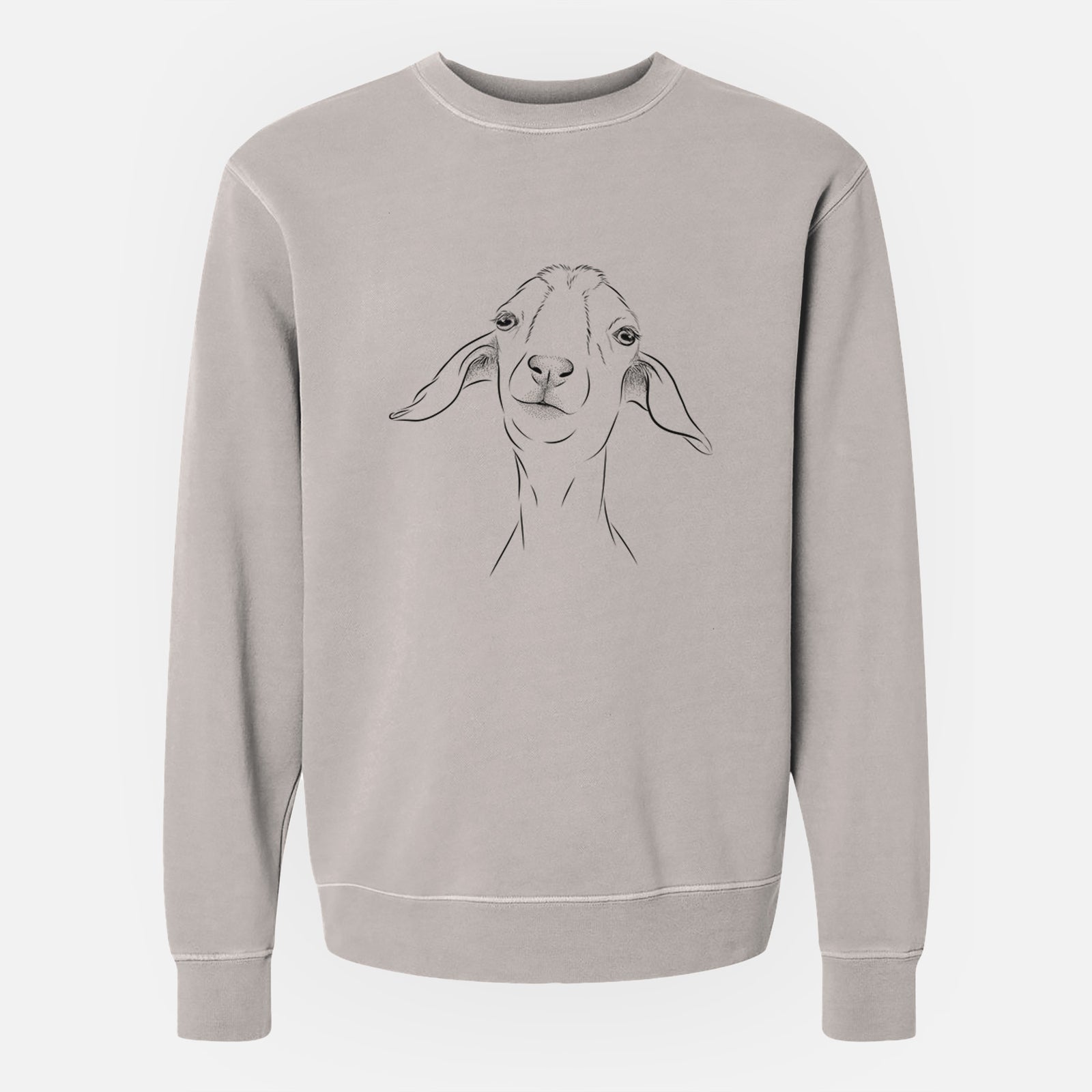 Bare Kara Dune the Spanish Boer Goat - Unisex Pigment Dyed Crew Sweatshirt