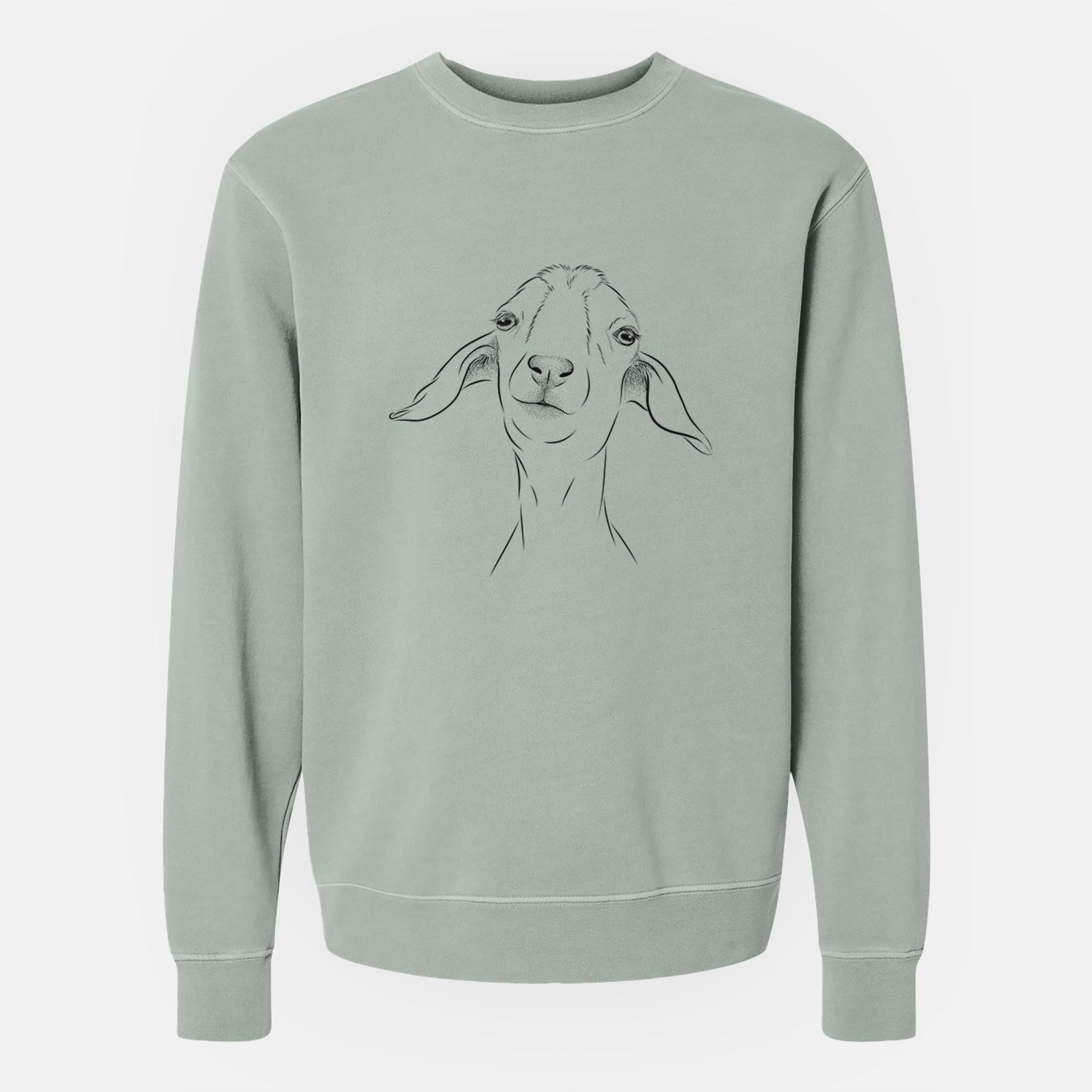 Bare Kara Dune the Spanish Boer Goat - Unisex Pigment Dyed Crew Sweatshirt