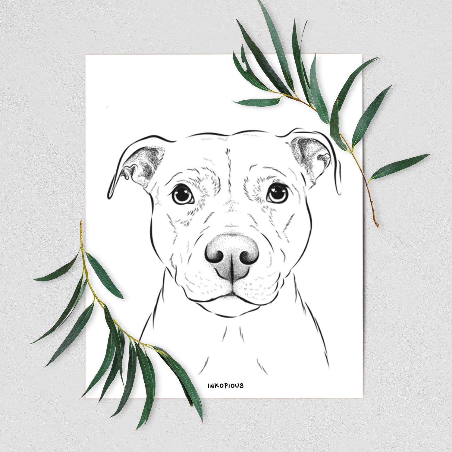 Khaleesi the Pitbull Art Print