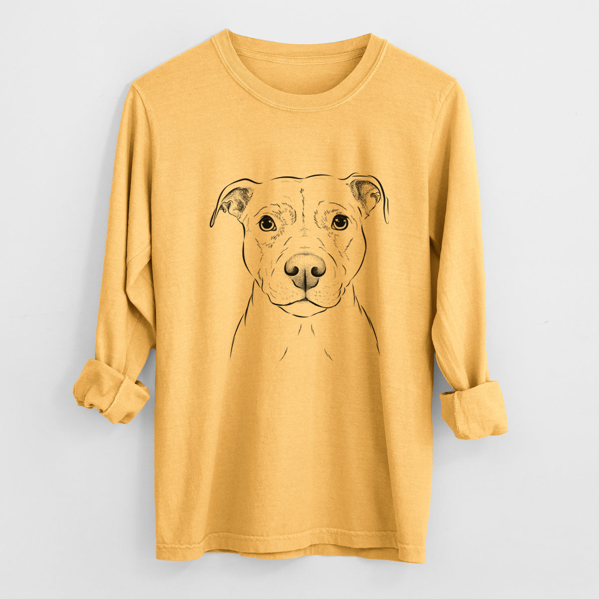 Bare Khaleesi the Pitbull - Heavyweight 100% Cotton Long Sleeve