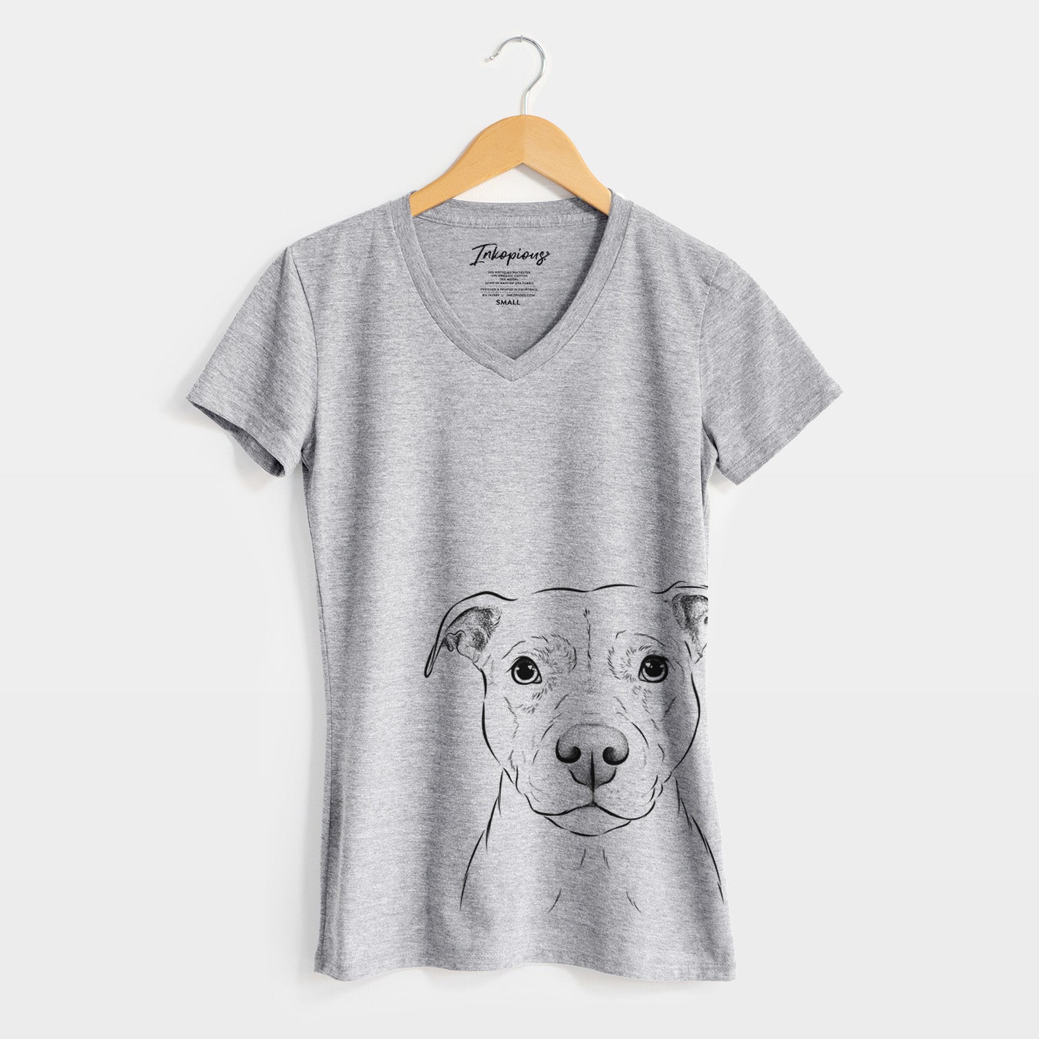Bare Khaleesi the Pitbull - Women's V-neck Shirt