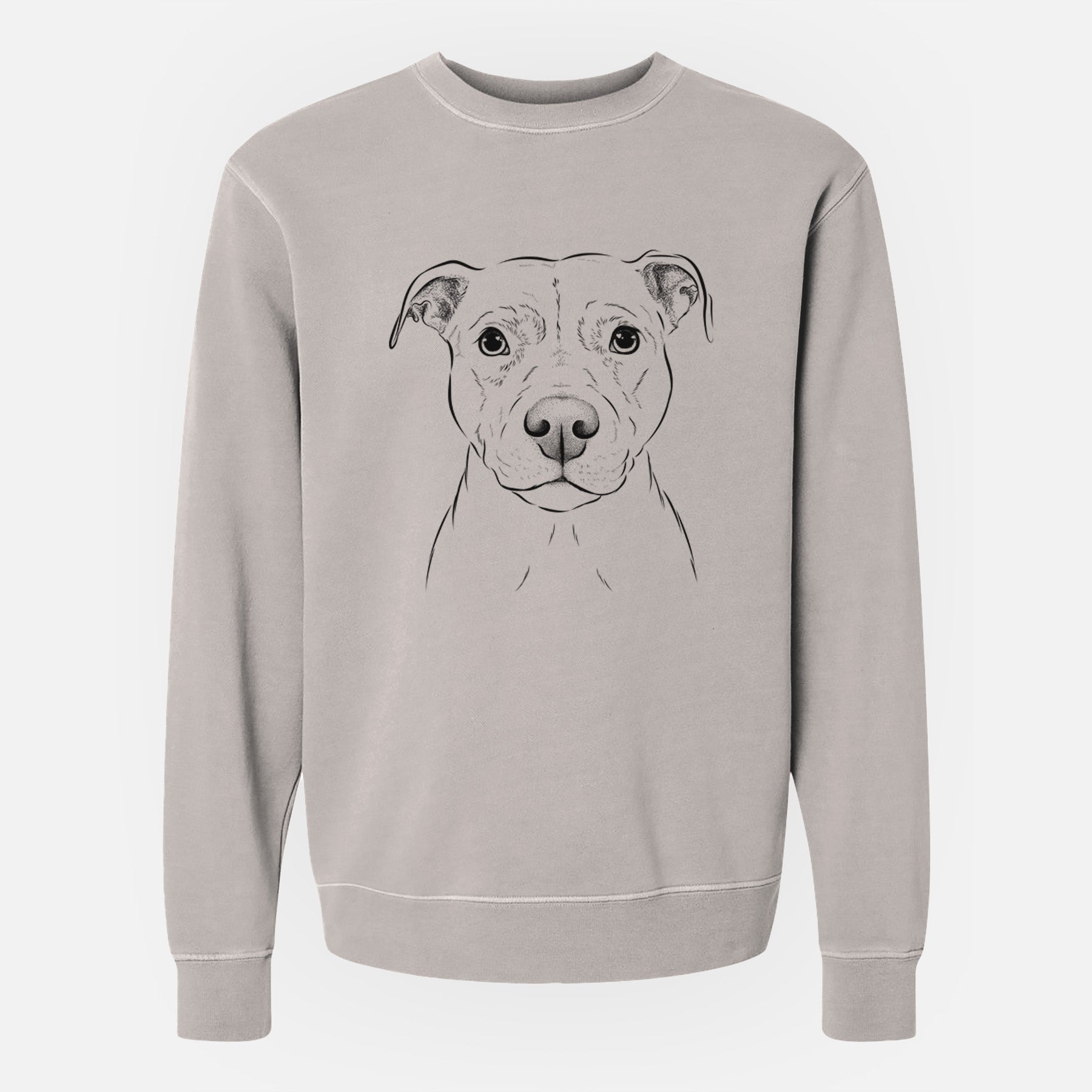 Bare Khaleesi the Pitbull - Unisex Pigment Dyed Crew Sweatshirt