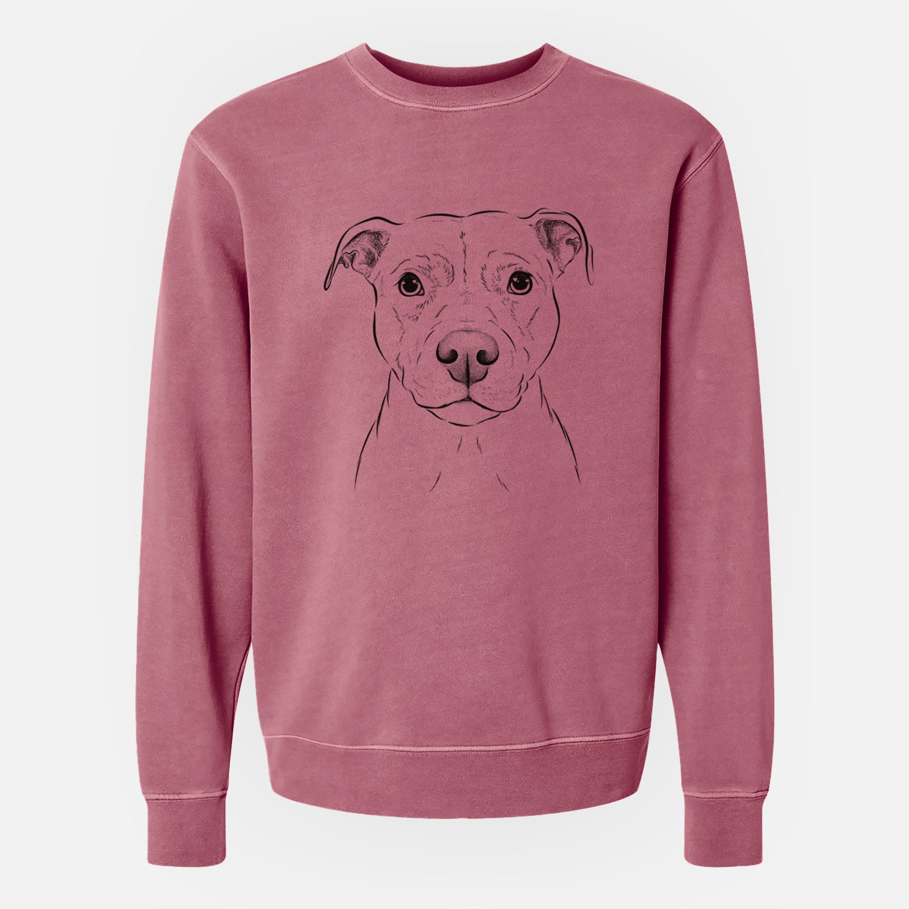 Bare Khaleesi the Pitbull - Unisex Pigment Dyed Crew Sweatshirt