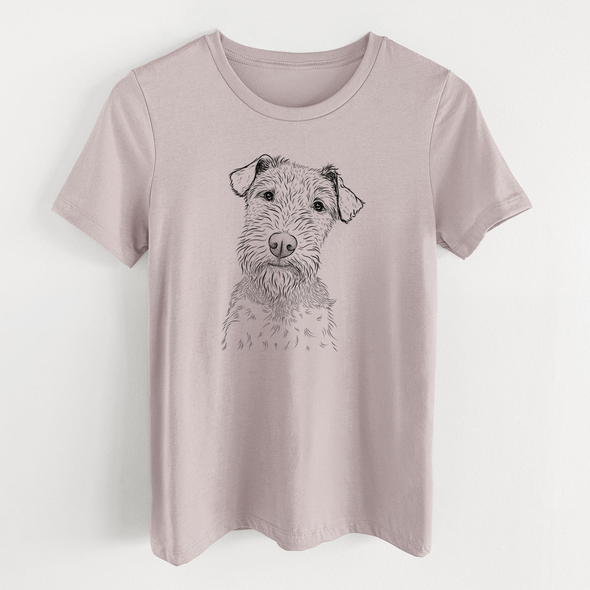 Bare Kiara the Welsh Terrier - Women's Lightweight Relaxed Fit 100% Cotton Crewneck