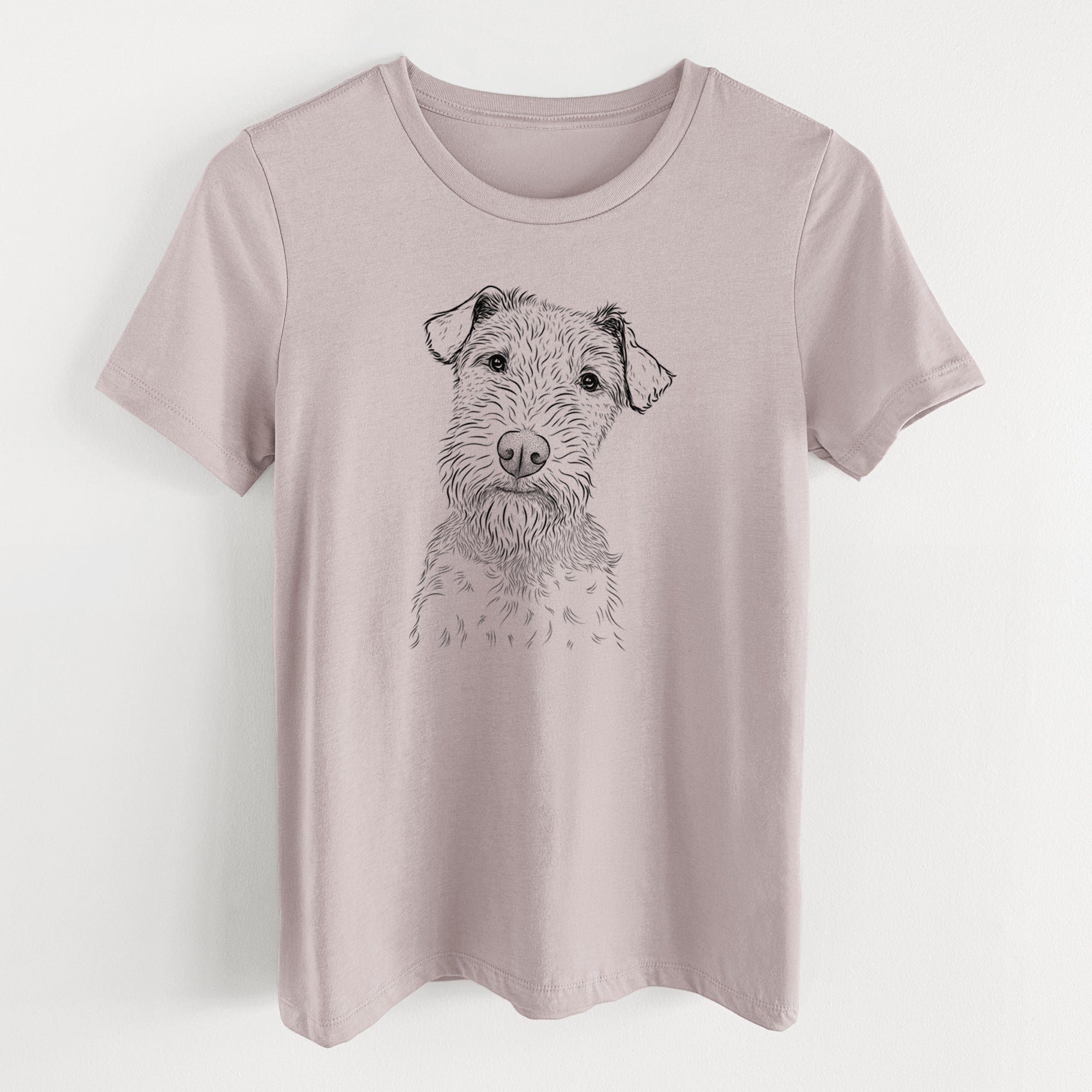 Bare Kiara the Welsh Terrier - Women's Lightweight Relaxed Fit 100% Cotton Crewneck