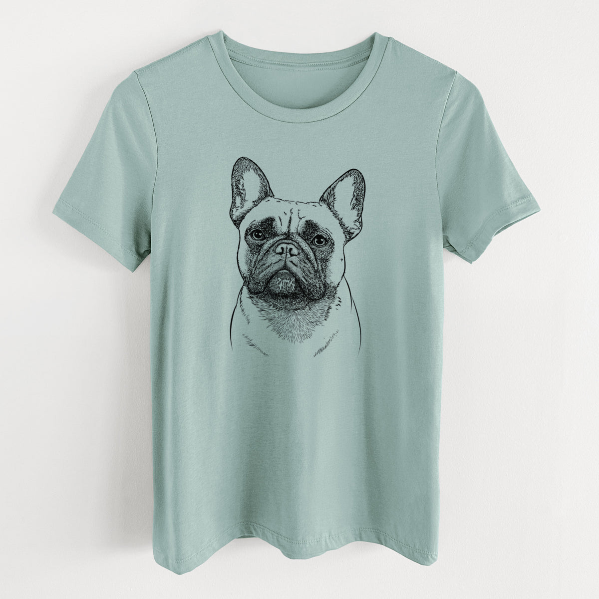Bare Kingsleigh the French Bulldog - Women's Lightweight Relaxed Fit 100% Cotton Crewneck