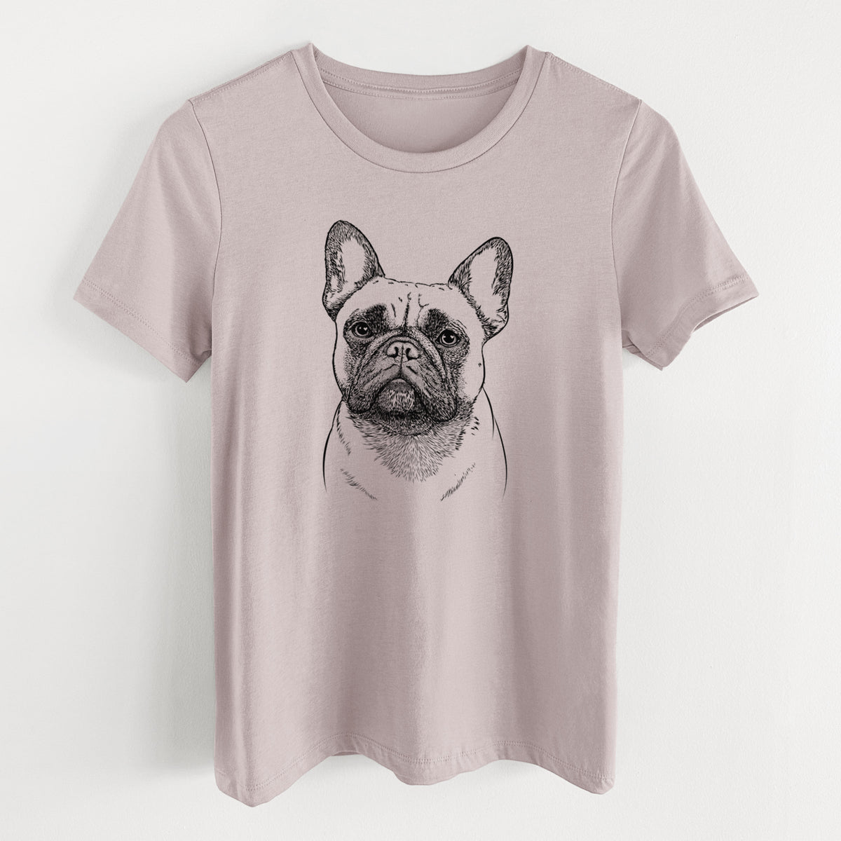 Bare Kingsleigh the French Bulldog - Women's Lightweight Relaxed Fit 100% Cotton Crewneck