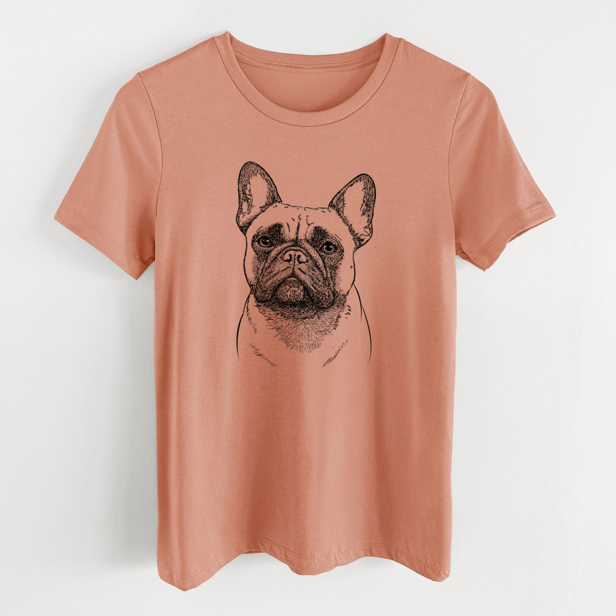 Bare Kingsleigh the French Bulldog - Women's Lightweight Relaxed Fit 100% Cotton Crewneck