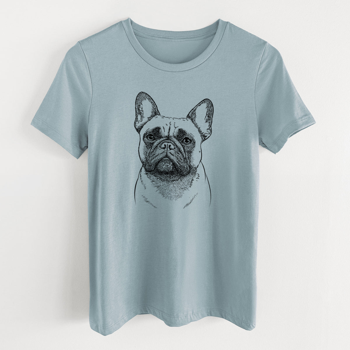 Bare Kingsleigh the French Bulldog - Women's Lightweight Relaxed Fit 100% Cotton Crewneck