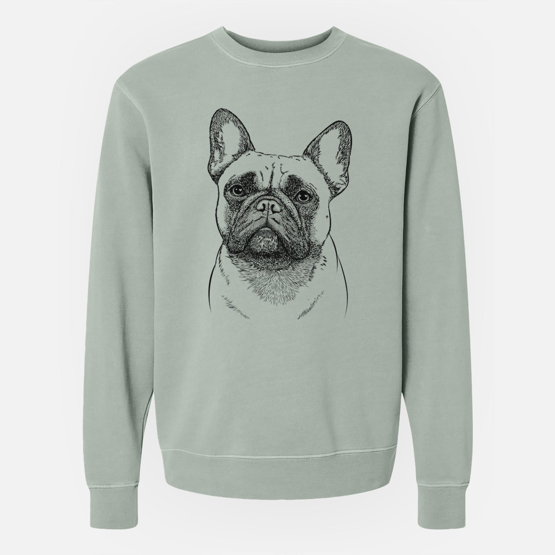 Bare Kingsleigh the French Bulldog - Unisex Pigment Dyed Crew Sweatshirt