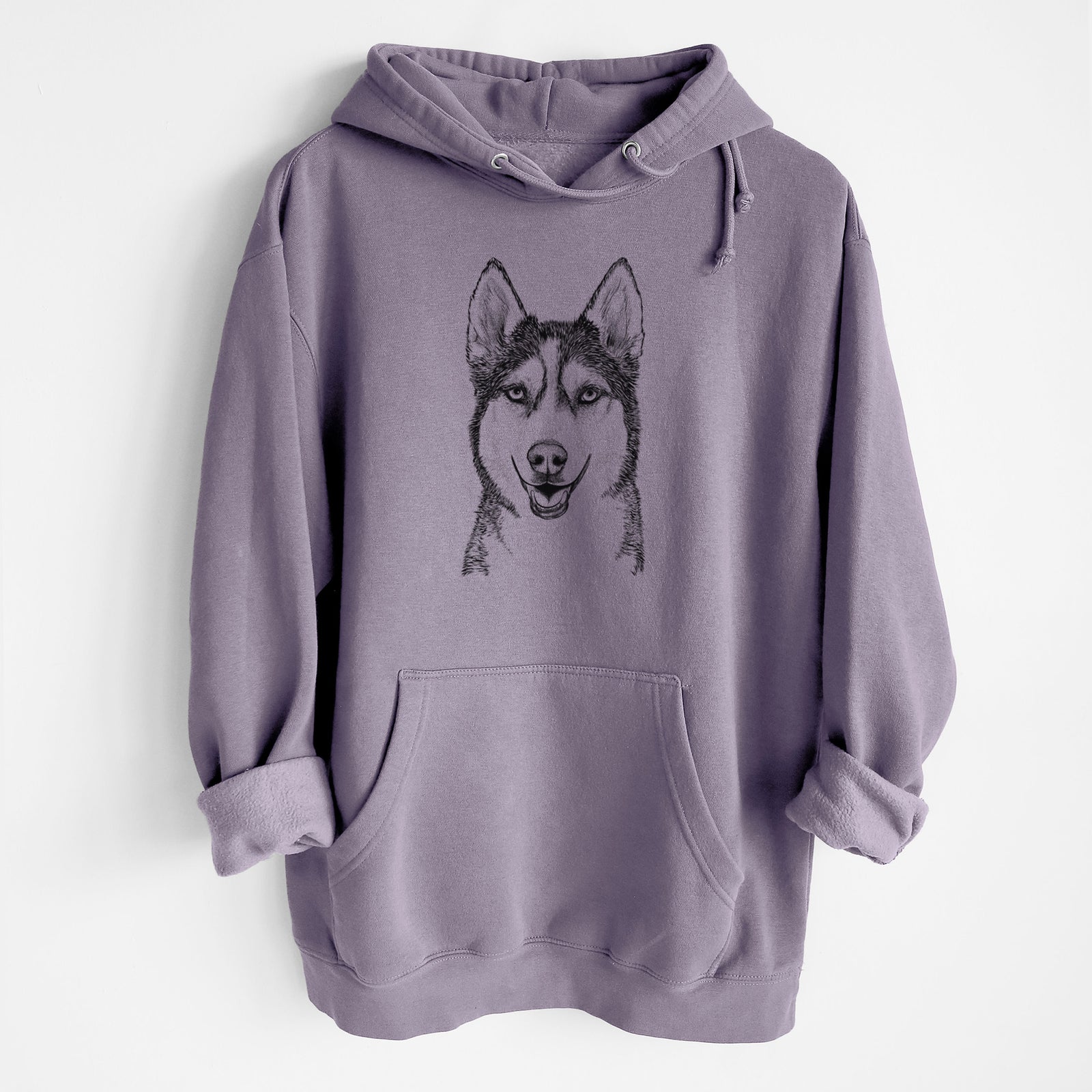 Kira the Siberian Husky- Heavyweight Fleece Hoodie