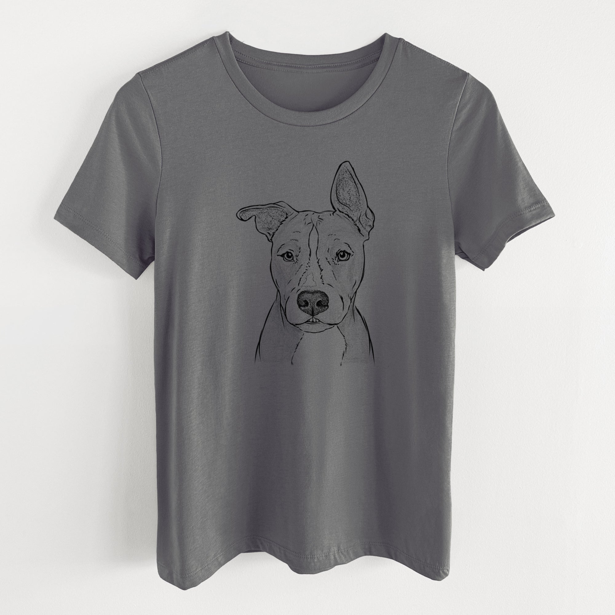 Bare Kisses the Pitbull - Women's Lightweight Relaxed Fit 100% Cotton Crewneck