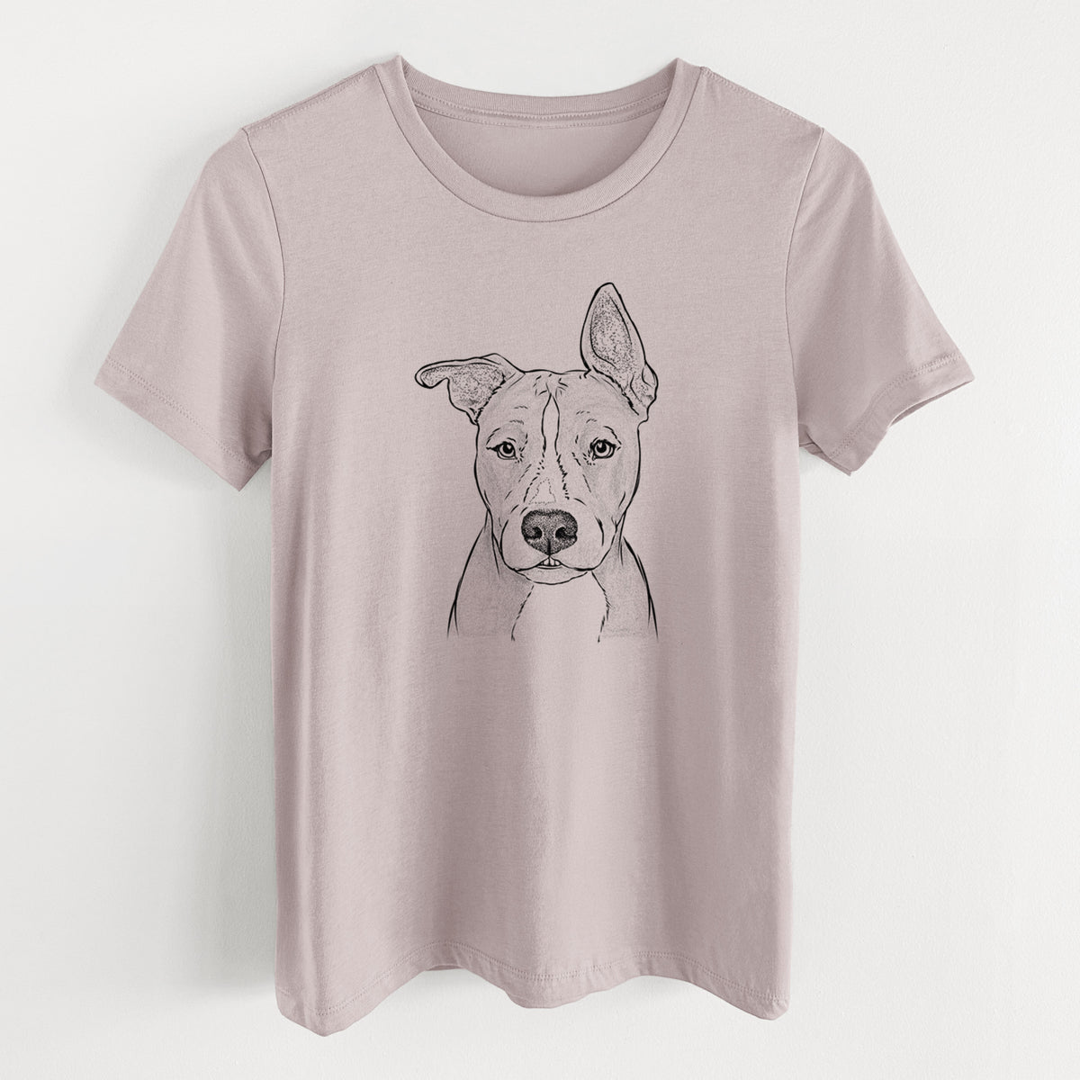 Bare Kisses the Pitbull - Women's Lightweight Relaxed Fit 100% Cotton Crewneck