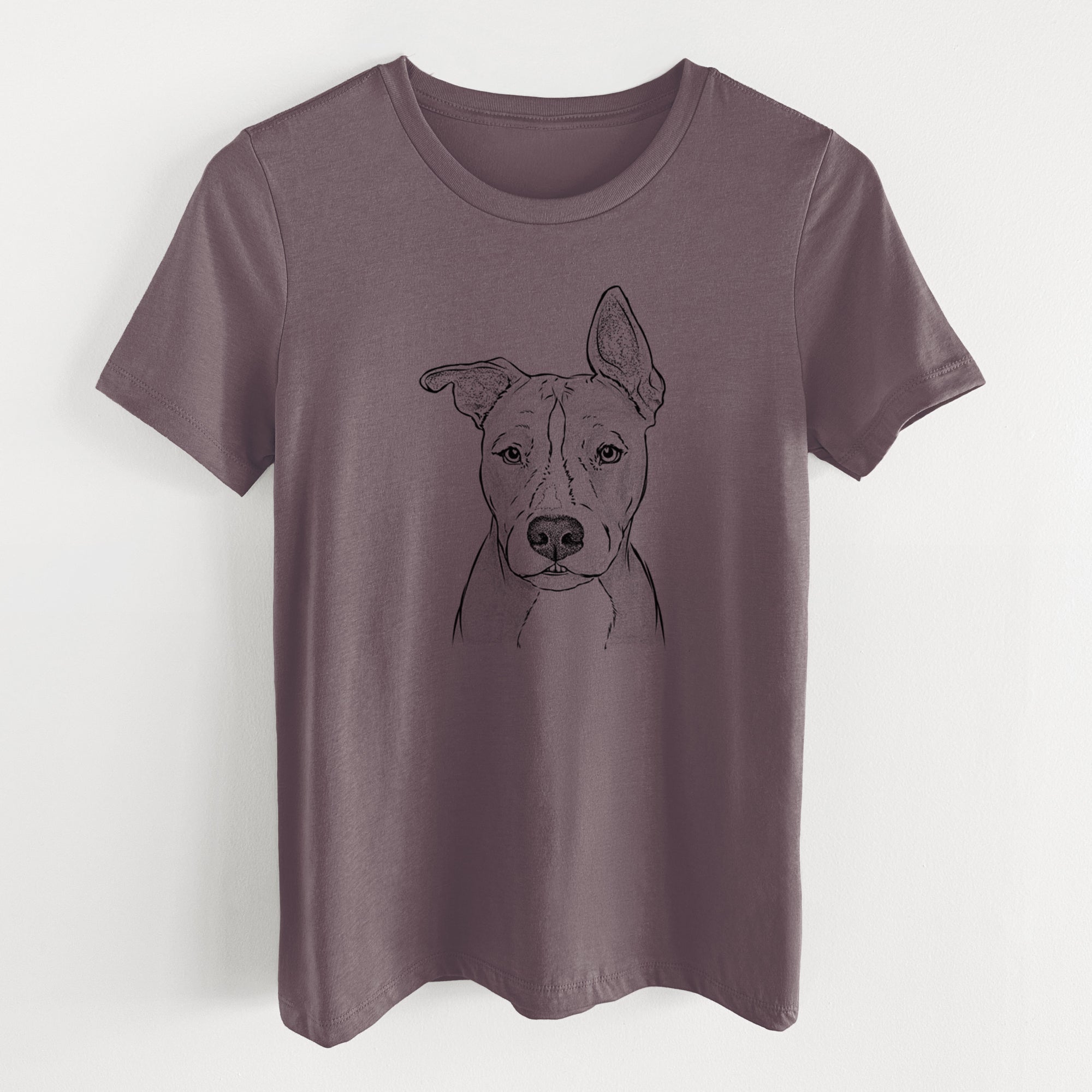 Bare Kisses the Pitbull - Women's Lightweight Relaxed Fit 100% Cotton Crewneck