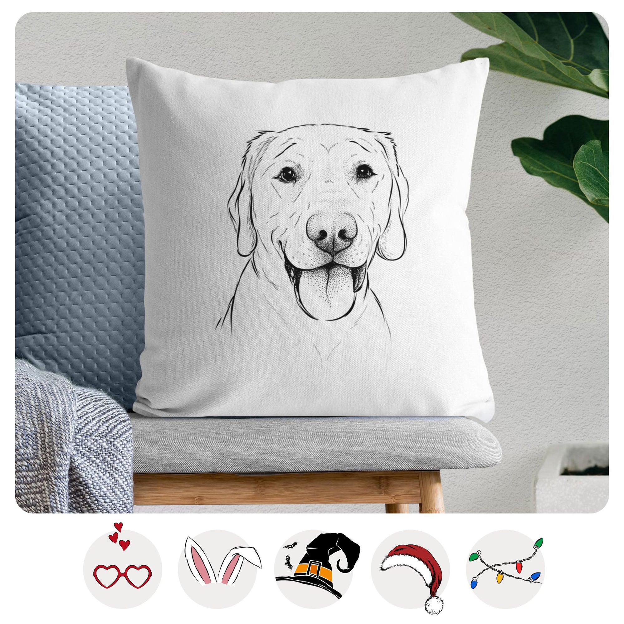 Klay the Labrador Retriever - Throw Pillow Cover