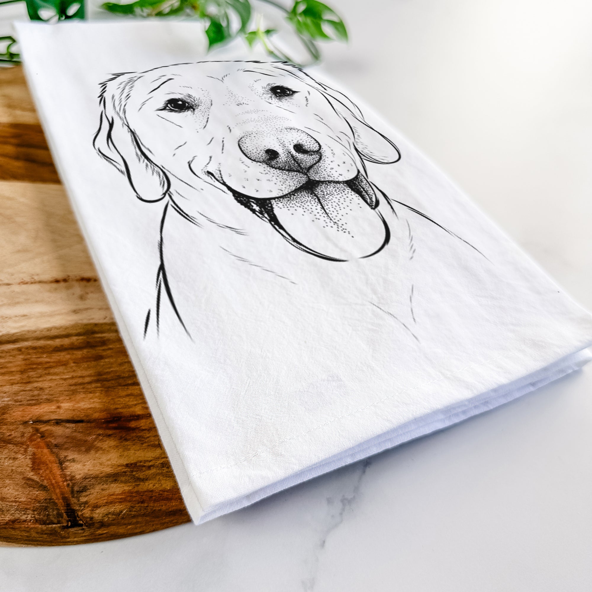 Klay the Labrador Retriever Tea Towel