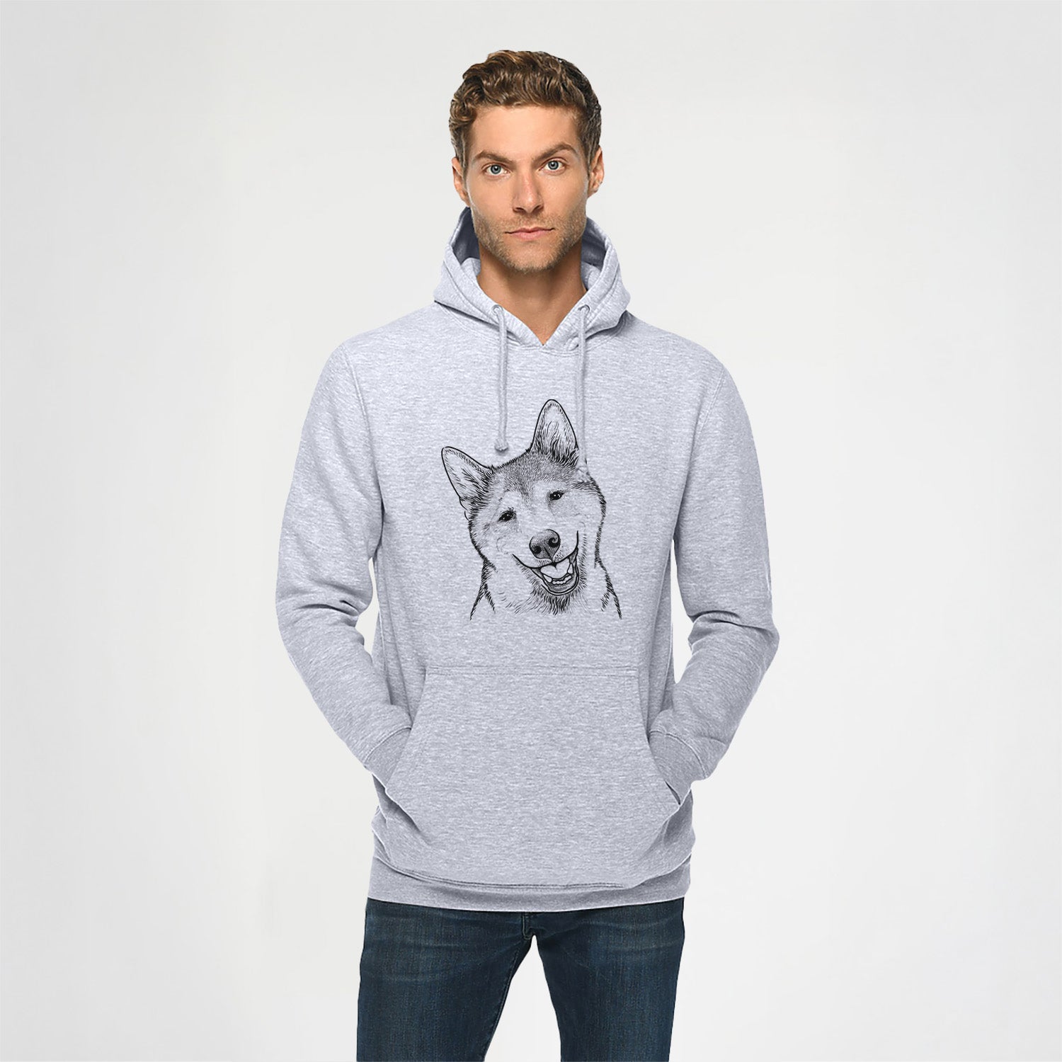 Koby the Shiba Inu- Heavyweight Fleece Hoodie