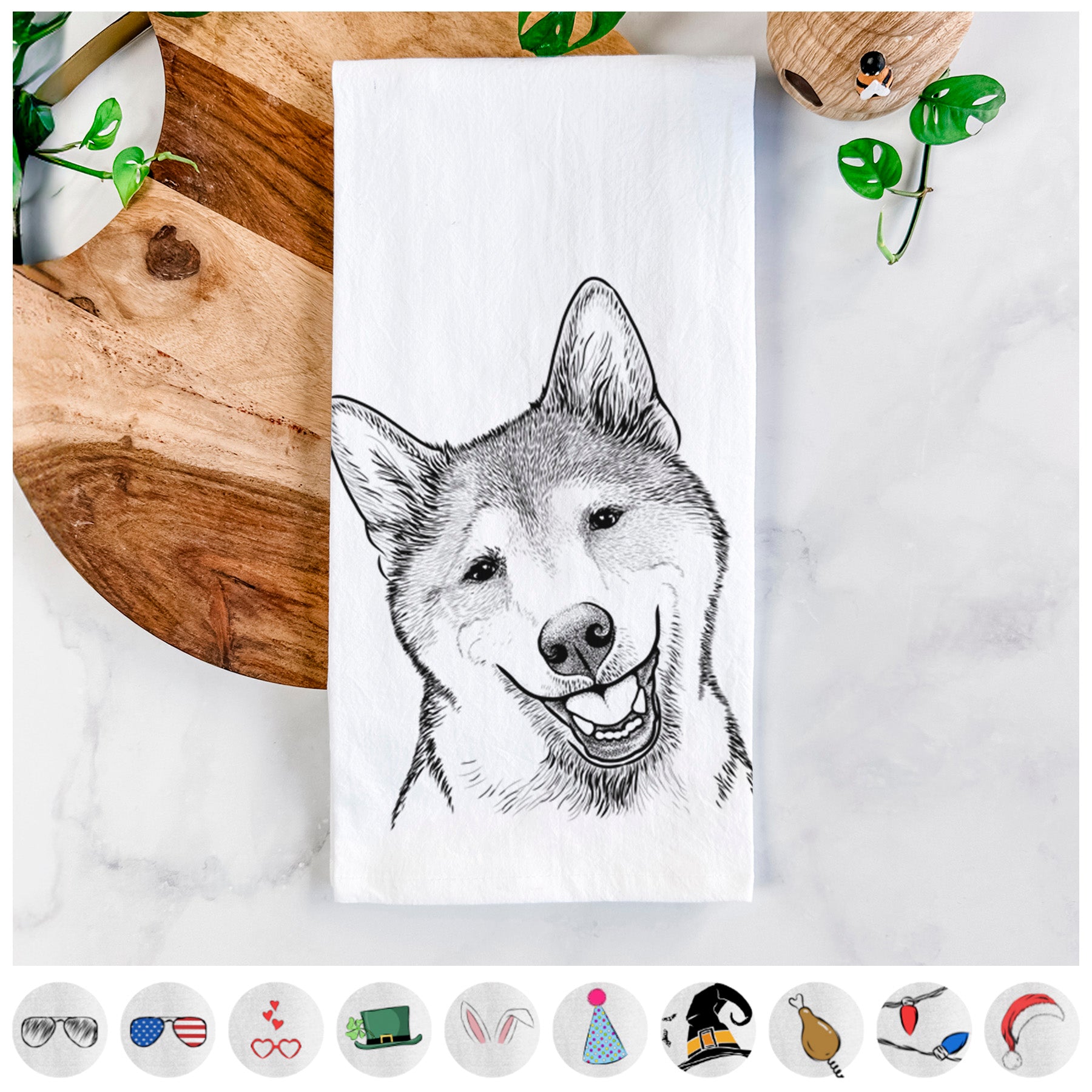 Koby the Shiba Inu Tea Towel