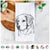 Kula the Golden Retriever Tea Towel