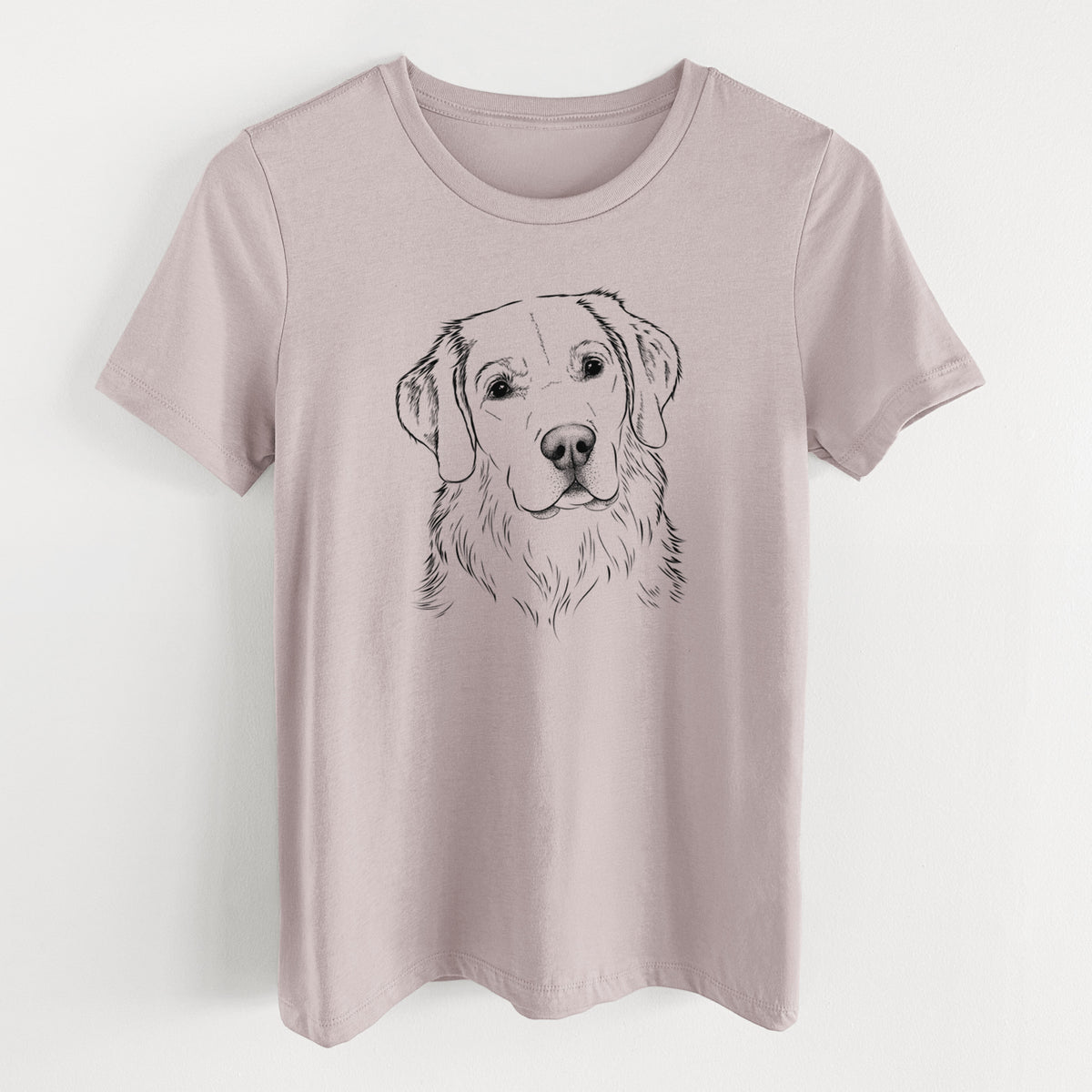 Bare Kula the Golden Retriever - Women's Lightweight Relaxed Fit 100% Cotton Crewneck