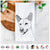 Kulfi the Jindo Shiba Inu Mix Tea Towel